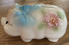 Vtg Jumbo Ceramic Bow Knot and