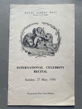 Jussi Bjorling, Swedish Operatic Tenor, Concert Programme, 1956