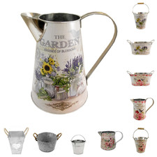 Metal Rope Handle Vase/Bucket