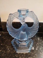 Vintage Art Deco Blue Glass