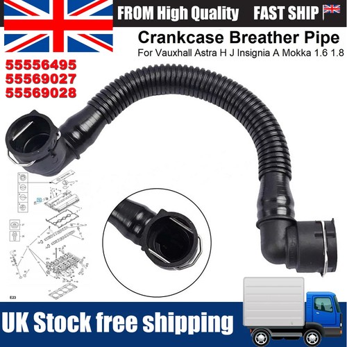 Crankcase breather pipe hose - breather,