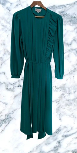 Vintage parigi teal pleated - vintage,
