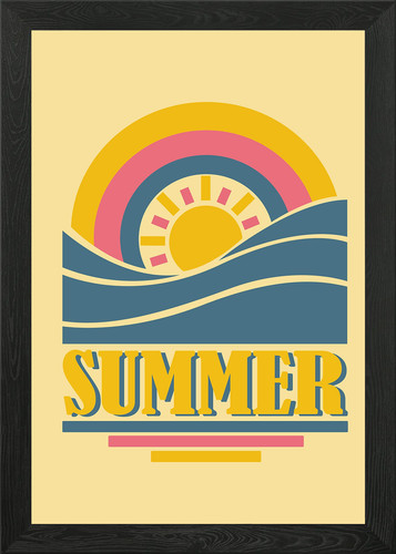Summer coming framed - summer, wall