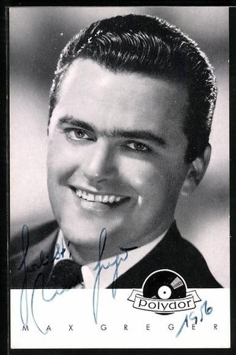Postcard featuring musician