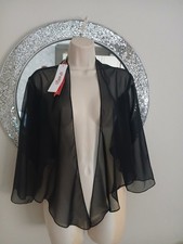 Sheego Plus Size Black Chiffon