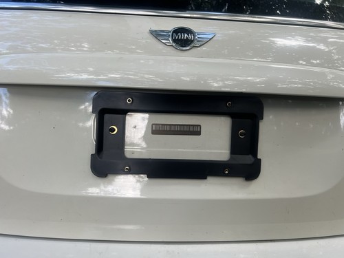 Rear license plate holder - license,
