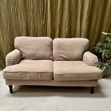 1of 2 Ikea stocksund Beige Herringbone Fabric 2 Seater Sofa *delivery Available