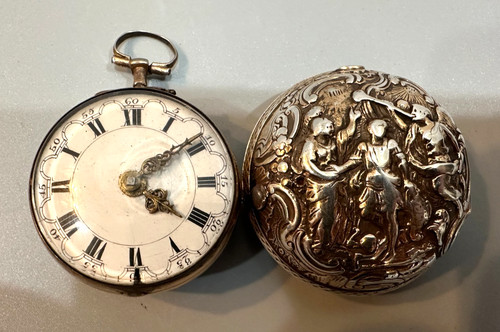 Antique fusee pair case - pair,