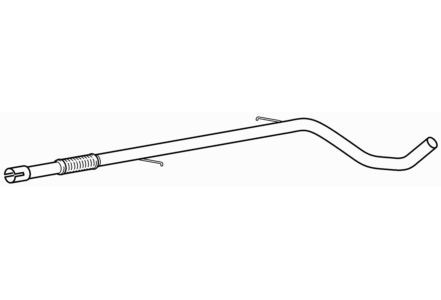 Centre exhaust pipe for fiat - pipe,