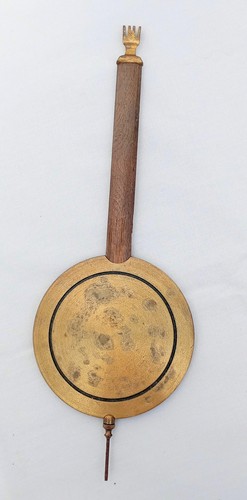 Brass metal and wood - wood, vintage