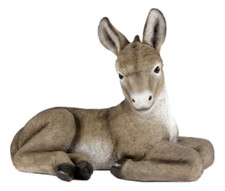 Laying donkey ornament home - laying,