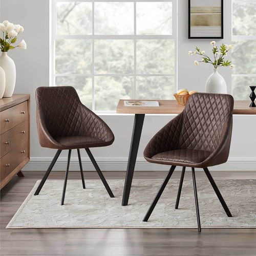 Set faux leather dining - set, of