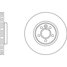 2x Brake Discs Vented For