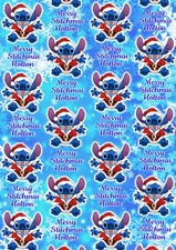 DISNEY STITCH Personalised Christmas Gift Wrap - Disney Stitch Wrapping Paper