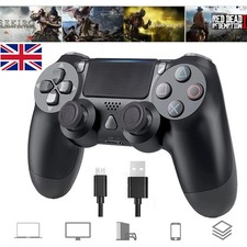 Black Wireless Play Station 4 Computer Controller Game Stick Remote Joystick EC7