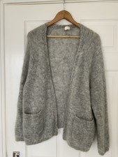 Grey mohair Donalde cardigan