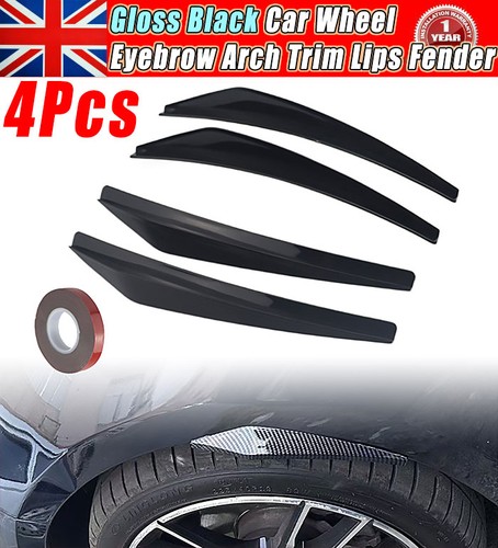 4pcs gloss black - black, car