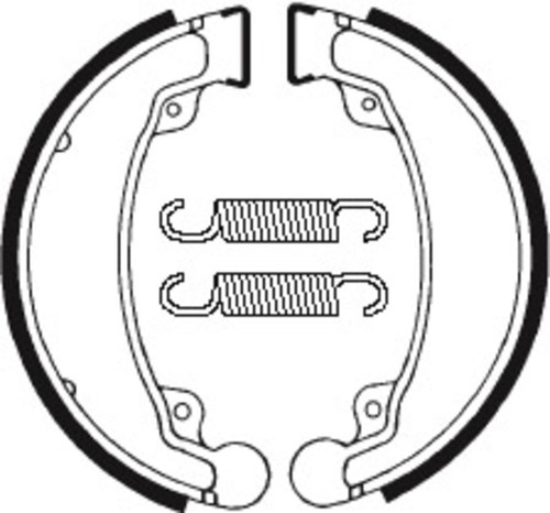 Brake shoes organic ba069 fits - brake,