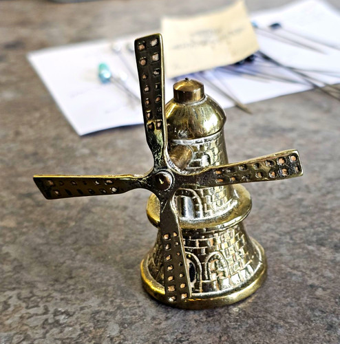 Brass windmill figure - brass,