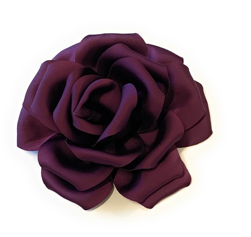 Large rose fascinator satin - large,