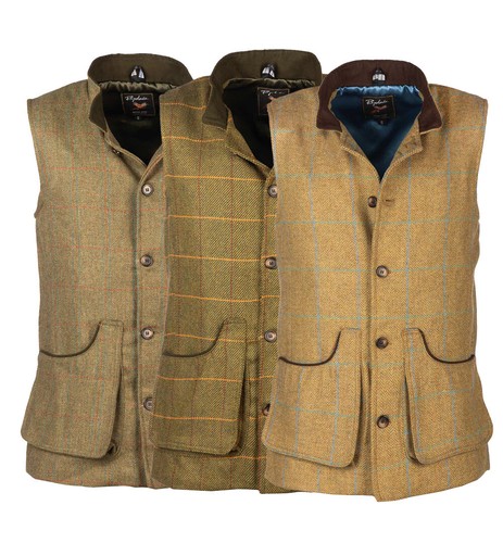Men tweed gilets shooting - gilets,