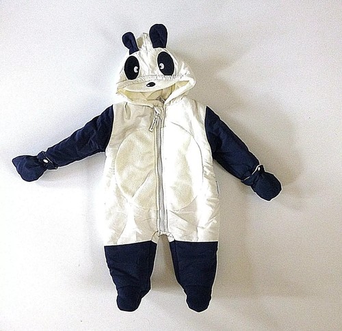 Baby boy cream - navy, panda