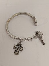 Follow The Footprints Of The Lord Metal Bracelet Small