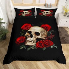 Gothic Skull Comforter Cover