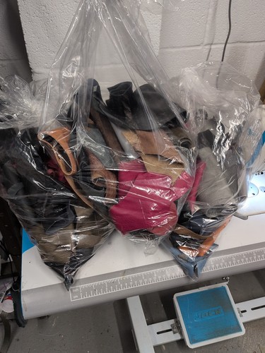 2kg scrap leather off cuts - leather,