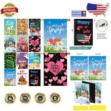 Durable Garden Flags 12 Pack