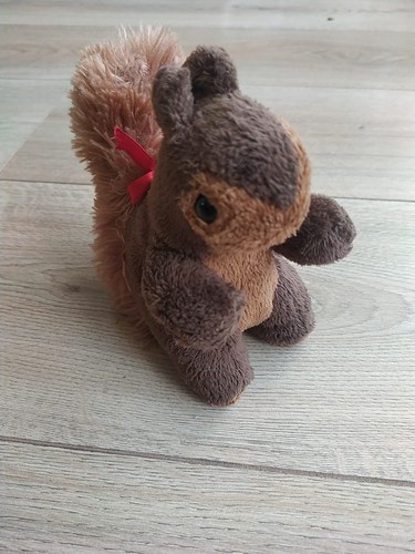 Mini brown squirrel - brown, plush