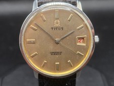 Titus Chronobloc Manual Watch 21 Jewels Swiss Made Vintage Hand Winding c.1960s
