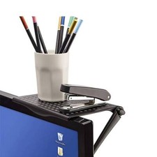Shelf Monitor Screen Desktop Stand Storage Display Computer Laptop Organiser UK