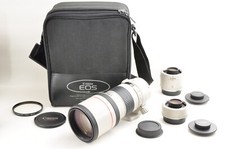 Canon EF 300mm F/4 L USM Telephoto Lens w/Extender 1.4x 2x Near Mint +5 #2592