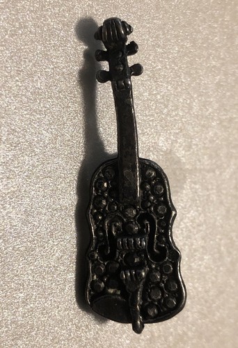 Vintage pewter violin music - pewter,