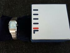FILA Women's Silver & Baby Blue Proteon Water Resistant Quartz Watch - Brand New