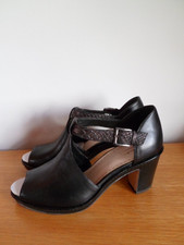 Ladies Black Leather Clarks