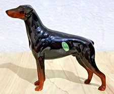 Beswick Dog Doberman Pinscher "Annastock Lance" Black & Tan Gloss Model No.2299