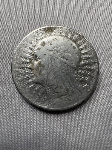 Silver coin poland złotych - silver,