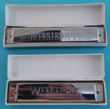HOHNER INTERNATIONAL WEEKENDER  TREMOLOHARMONICA AND MISSISSIPPI HARMONICA BOXED