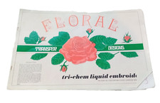 Tri-chem Transfer Design Sheets FLORAL Vintage 1970s Hot Iron On Transfers