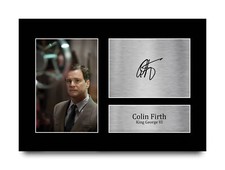 Colin Firth The King's Speech Signed Autograph A4 Picture Print to Movie Fans