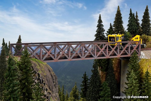 Truss steel bridge - ,, one