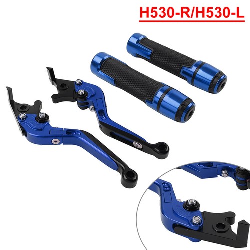 Blue brake clutch levers - brake,