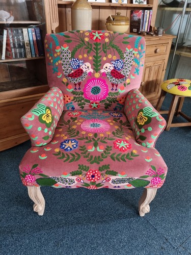 Armchair upholstered with - armchair,