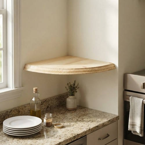 Elegant floating corner - corner, shelf