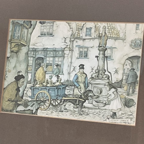 Anton pieck vintage framed - pieck,