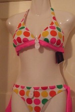LA SENZA POLKA DOT BIKINI SIZES 36B/10 & 38B/14