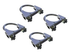 4 x Universal U Bolt Clamps Heavy Duty Exhaust Bracket TV Aerial 35mm 1  3/8" In