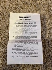 vintage subbuteo table soccer flood lighting pylons assembling instructions 